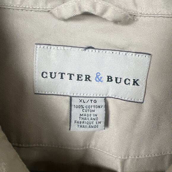 Cutter & Buck Men’s Khaki Tan Jacket Size X-Large Yuengling 100 % Cotton - Picture 2 of 10